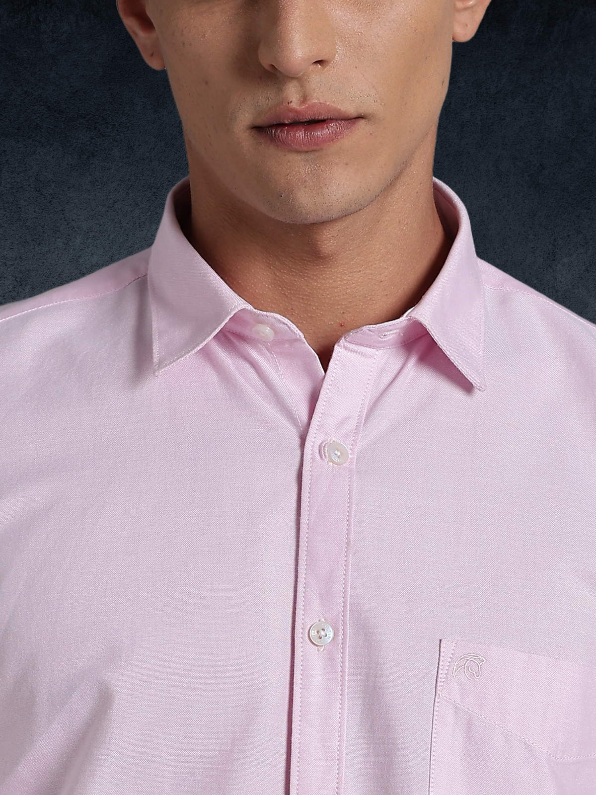 Oxford Pink Solid Cotton Shirt