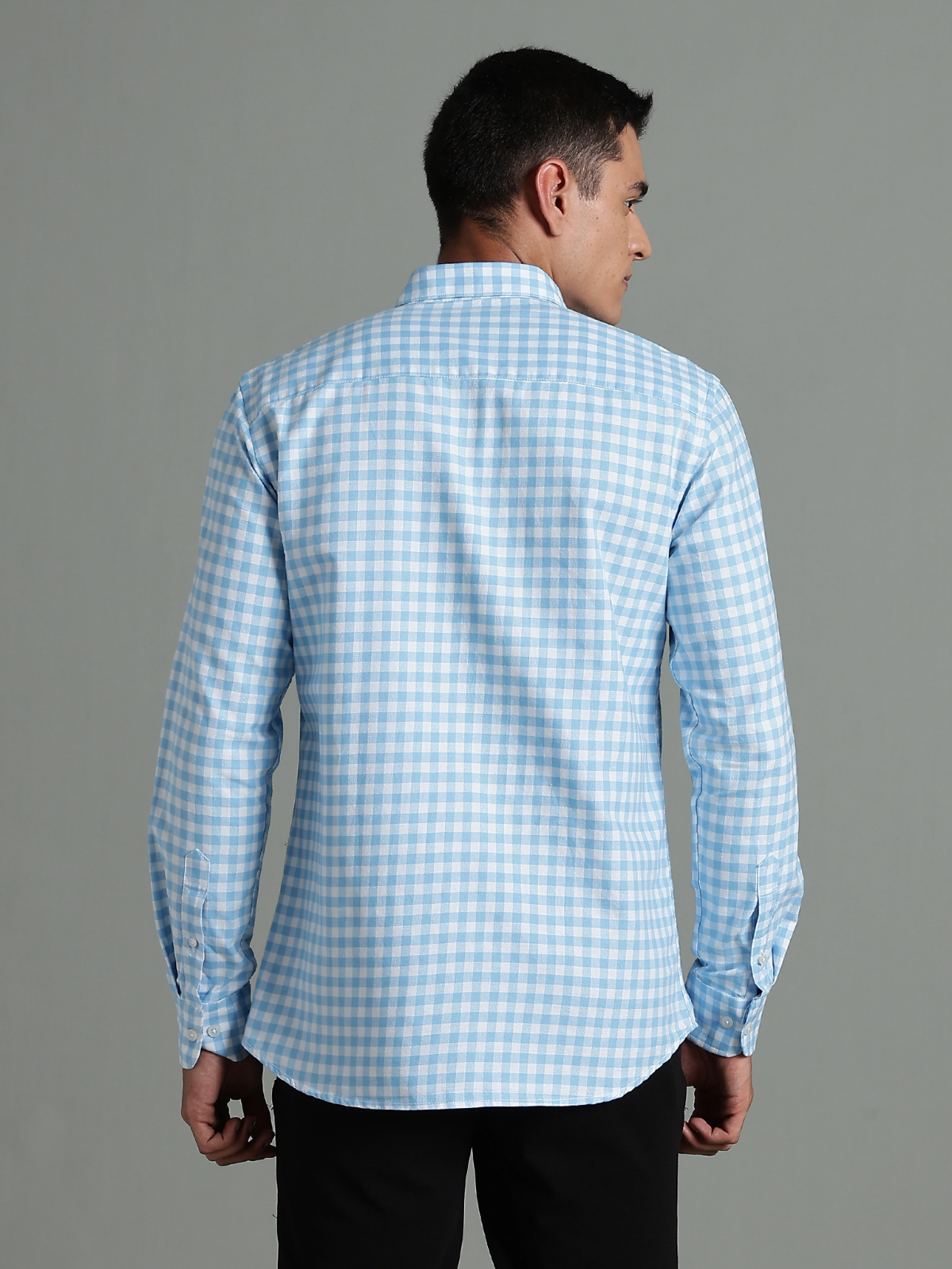 PIRATE Blue Checks Oxford Cotton Shirt