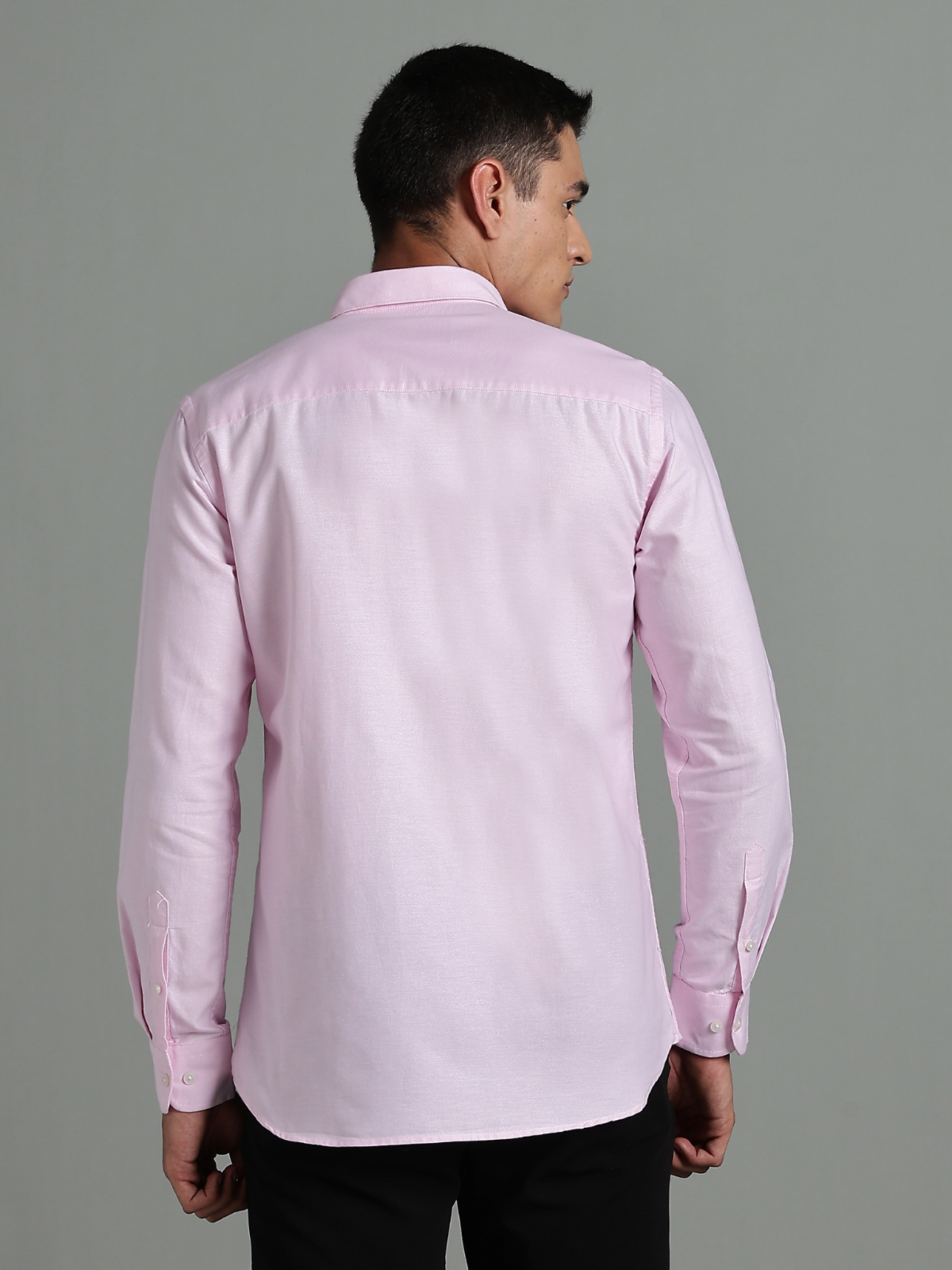 Oxford Pink Solid Cotton Shirt