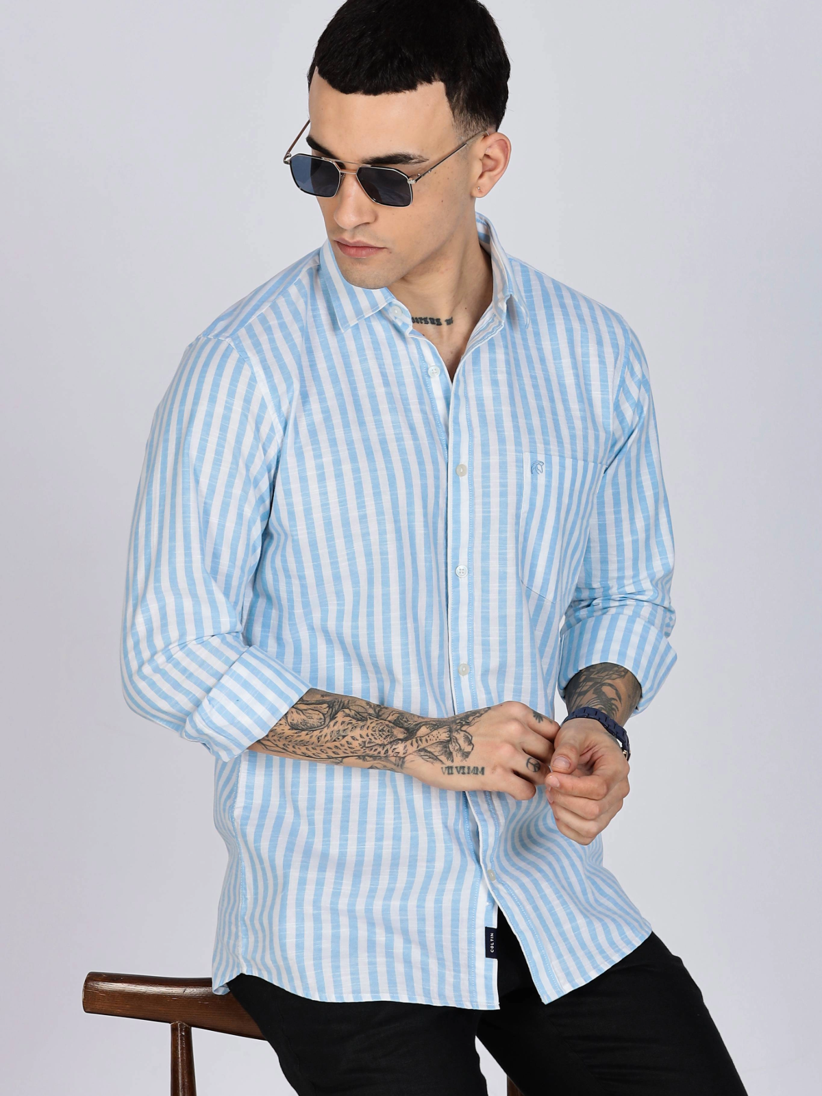 PRESTIGE Lining Cotton Shirt