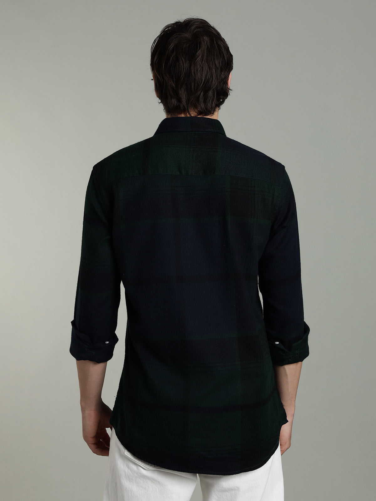 RARE Flannel Brushed Navy Cotton Shirt